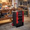 TALLER MÓVIL. PLÁSTICO RÍGIDO. MODULAR. 500X410X770MM. 3 ESTUCHES + 1 MALETA + 1 CAJÓN - TAYG