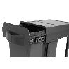 CUBO DE BASURA EXTRAÍBLE VIRTUS. CAPACIDAD 16L. TAPA ANTIOLORES. PLÁSTICO. COLOR ANTRACITA. ANCHO MÍNIMO 300MM
