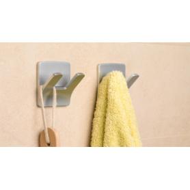 COLGADOR RESISTENTE AL AGUA RAMA DOBLE BLANCO