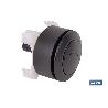 PULSADOR NEGRO DE DOBLE DESCARGA PARA DESCARGADOR MODELO EUME