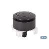 PULSADOR NEGRO DE DOBLE DESCARGA PARA DESCARGADOR MODELO EUME