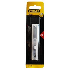 HOJAS PARA CÚTER. ACERO AL CARBONO. ANCHO 9MM. PAQUETE 10 UNIDADES - STANLEY