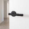 JUEGO ROSETA INOXIDABLE SAMY D52 R368 NEGRO MAT
