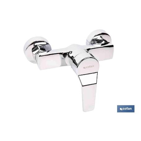GRIFO MONOMANDO PARA DUCHA COLOR INOX. 40 MM