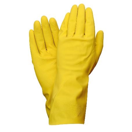 GUANTES LATEX 100% BASIC DOMESTICOS   S (PAR)