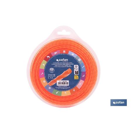 HILO HELICOIDAL DE NYLON PARA DESBROZADORA 54 M X 3 MM