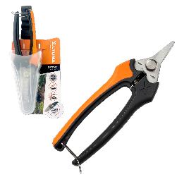 ALTUNA TIJERA 1280 INOX 18CM RECOLECCION FILO CURVADO ESPEC MANGO BIMATERI+FUNDA