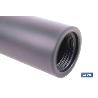 TUBO ALARGADOR DE DUCHA NEGRO M18 Ø24 200 MM