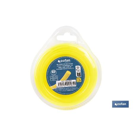 HILO REDONDO DE NYLON PARA DESBROZADORA 20 M X 2 MM