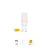 BOMBILLA LED  G-9 3000K 3 W.