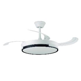 ORBEGOZO VENTILADOR TECHO RETRACTIL BLANCO-NEGRO 3 ASPAS CP162105