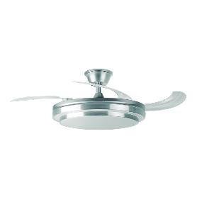 ORBEGOZO VENTILADOR TECHO RETRACTIL PLATA 3 ASPAS CP159105