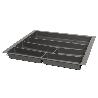 CUBERTERO PARA CAJÓN AURO. PLÁSTICO RESISTENTE. MODULO MODULO 600 ACABADO ANTRACITA
