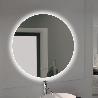 EMUCA ESPEJO DE BAÑO CASSIOPEIA CON ILUMINACIÓN LED DECORATIVA, DIÁMETRO 60CM, AC 230V 50HZ, 20W Y 12W, ALUMINIO Y 