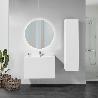 EMUCA ESPEJO DE BAÑO CASSIOPEIA CON ILUMINACIÓN LED DECORATIVA, DIÁMETRO 60CM, AC 230V 50HZ, 20W Y 12W, ALUMINIO Y 