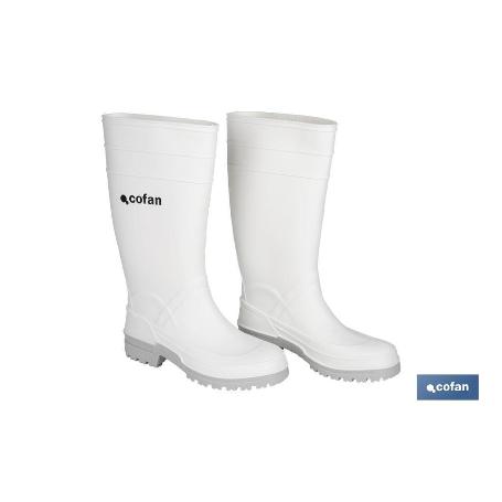 BOTA AGUA PVC BLANCA TALLA 44
