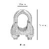 SUJETACABLES GALVANIZADO 20 MM. 3/4 USO DOMESTICO