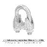 SUJETACABLES GALVANIZADO 20 MM. 3/4 USO DOMESTICO