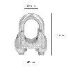 SUJETACABLES GALVANIZADO 22 MM. 7/8 USO DOMESTICO