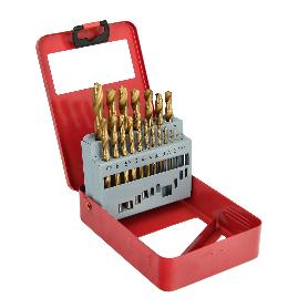 ESTUCHE BROCAS HSS TITANIO 1-10 MM. 19 PIEZAS