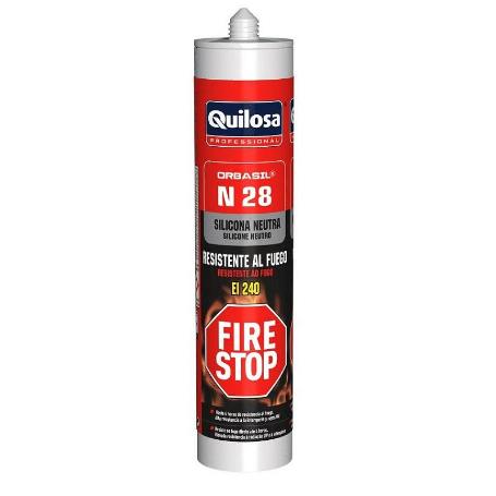 SILICONA FIRE-STOP. EI 240. CARTUCHO. 300 ML - QUILOSA