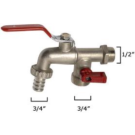 GRIFO DOBLE 1/2 JARDIN 1V01700 IMTERSA