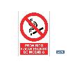 SEÑAL POLIESTIRENO 297X210 MM. PROHIBIDO FUMAR PELIGRO DE INCENDIO