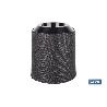 MACETA O MACETERO GAMA TEXTIL COLOR NEGRO PP Ø 195 X 201 MM 4,9 L VENTA UNITARIA