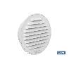 REJILLA DE VENTILACIÓN ALUMINIO-ABS BLANCO PARA EMPOTRAR A TUBO Ø10 CM   CAJA 5 UNID.