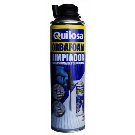 LIMPIADOR ESPUMA PU SPRAY ORBAFOAM LIMPIADOR. AEROSOL SPRAY. ESPUMA DE POLIURETANO FRESCA. 500 ML - QUILOSA