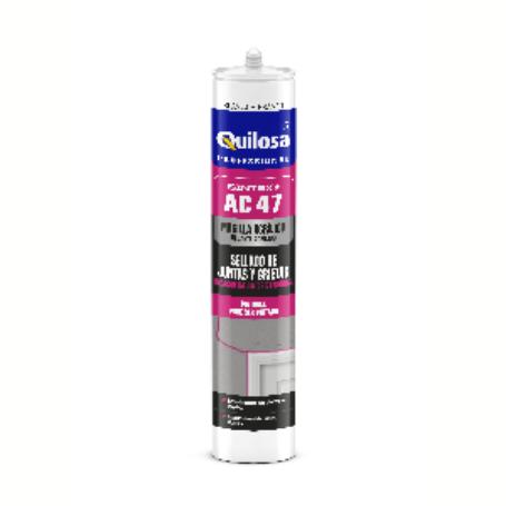 MASILLA ACRÍLICA SINTEX AC-47. PINTABLE. MONOCOMPONENTE. GRIS. EN 15651-1. 310 ML - QUILOSA