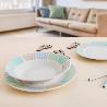 VAJILLA PORCELANA 18 PIEZAS CANADA