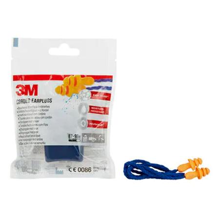 TAPONES AUDITIVOS REUTILIZABLES 1271. CON CORDÓN. NARANJA. SNR 26 DB - 3M