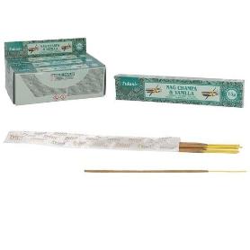 INCIENSO 15G 14 STICK NAG CHAMPA DELIGHTS VANILLA VAINILLA - CAJA 168 UNIDADES