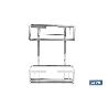CESTA DE DUCHA PORTAGEL DOBLE DE ACERO INOXIDABLE 304
