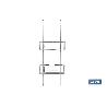 CESTA DE DUCHA DOBLE CON COLGADOR DE ACERO INOXIDABLE 304