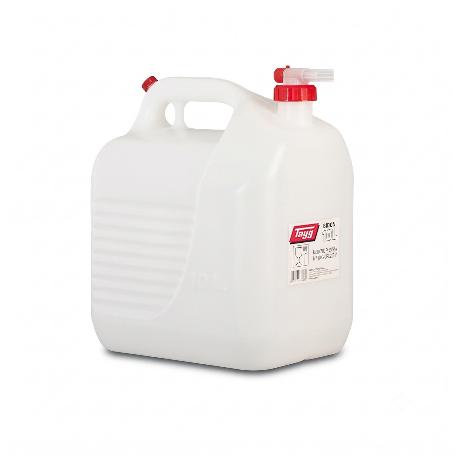 BIDON CON GRIFO PLASTICO ALIMENTARIO 10 LITROS