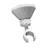 ADF SOPORTE ROCIADOR DUCHA ABS BLANCO MANGO CODILLO CBSOP0009