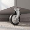 RUEDA GIRATORIA GIOTTO. CON FRENO. CON PLACA - STAMPMATIC