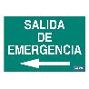 SEÑAL LUMINISCENTE 297X210MM. SALIDA DE EMERGENCIA TEXTO