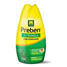 PREBEN GEL CON CITRONELA CONO DOSIFICADOR 150 GR