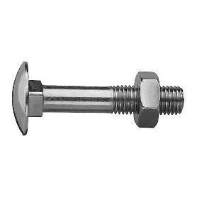 TORNILLO CABEZA REDONDA CON TUERCA 6X 60 ZINC