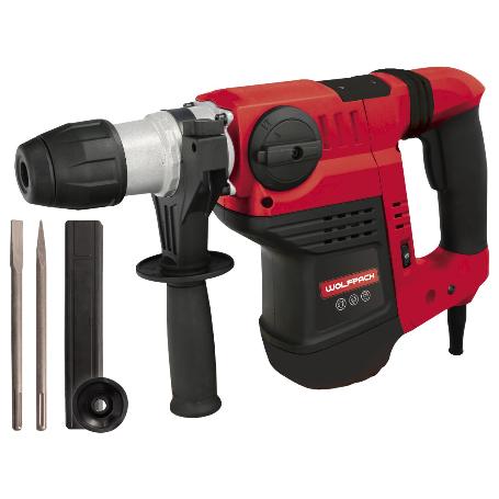 MARTILLO DEMOLEDOR PERFORADOR SDS MAX 1.500 WATT. CON ACCESORIOS Y MALETIN. 4.000 IPM 6 JULIOS.
