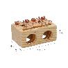 TRAMPA DE MADERA PARA RATONES 2 AGUJEROS Ø 28 MM.