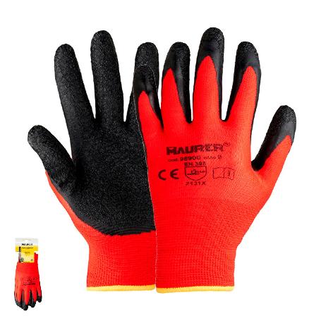 GUANTES LATEX / NYLON GRIPFLEX CON COLGADOR TALLA  9 (PAR)