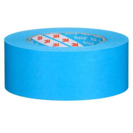 CINTA DE ENMASCARAR SCOTCH 3434. PAPEL CREPÉ SUAVE. ACABADO MATE. AZUL CLARO. ANCHO 48MM - 3M