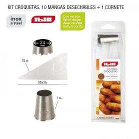 BOQUILLA + 10 MANGAS CROQUETAS