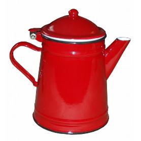 CAFETERA CONICA ROJA 1 L18X18 CM