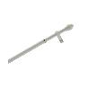 BARRA PORTAVISILLOS 125-215 BLANCO REDONDA 12MM.