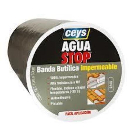 CINTA EXTREMA AGUA STOP 10CM NEGRA 1.5MT